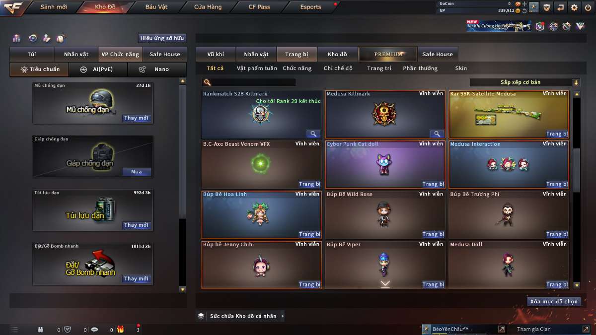 shop acc cf uy tin gia re